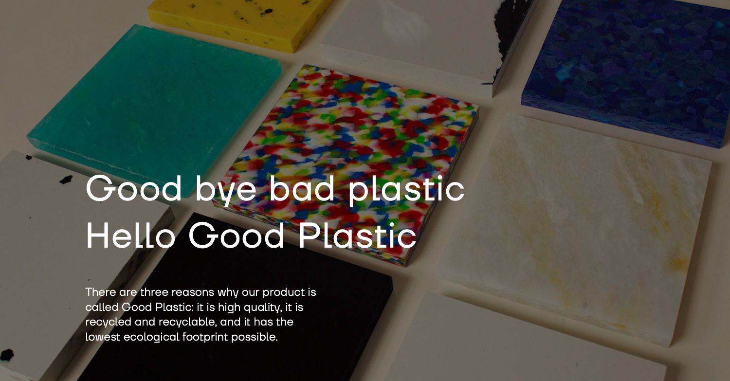 Order samples of recycled plastic panels – The Good Plastic Company